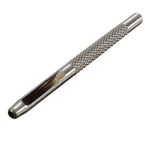 Pro Grade Heavy Duty Die Punch Snap Kit Rivet Setter with 2.5mm Hollow Punch, metal handle close-up