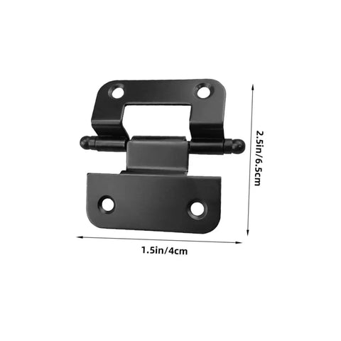 Heavy Duty Self Closing Kitchen Cabinet Hinges For Furniture Doors Built Tough Durable Iron Cupboard Hinges With Smooth Finish Easy Installation High Load Bearing Capacity For Kitchen And Bathroom 10 Pack, front view