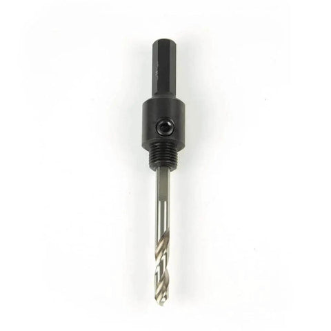Fast Engage Hole Saw Arbor With Adapter 3/8 Inch For Klein Tools Saws, front view