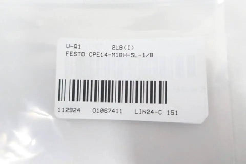 Label of Compatible 1/8 Inch Pneumatic Solenoid Valve 24V DC 8 Bar Fit For CPE14 M1BH 5L packaging.