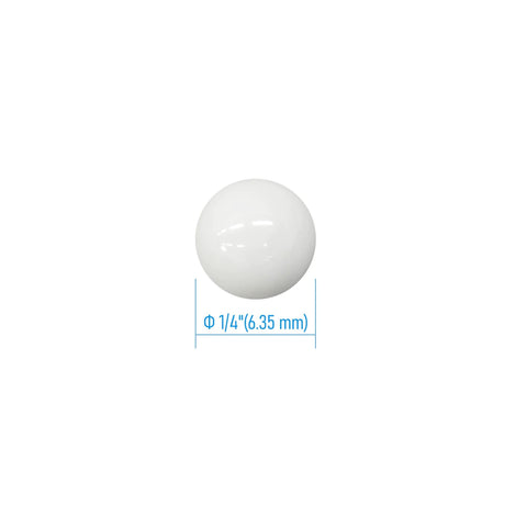 Ceramic bearing ball, zirconia ZrO2, 6.35 mm (1/4 in) diameter, precision ball