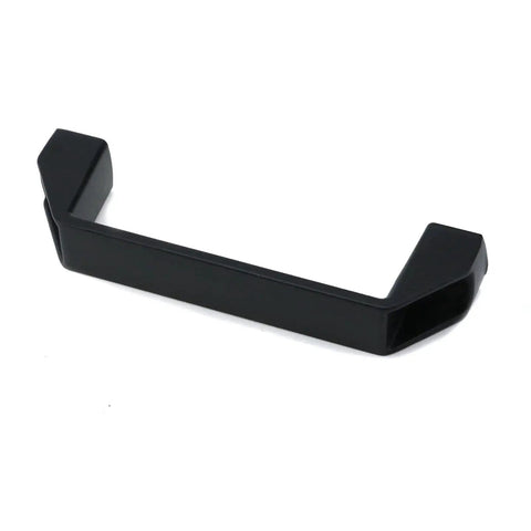 Aluminium Alloy Industrial Cabinet Handles Set of 2 U Shape Rectangular Drawer Pulls with Screws Black 120mm Center Hole