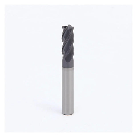 Heavy Duty Carbide Milling Cutter For Metalworking 1 Piece Pro Grade Stainless Steel End Mill 58 Degree 4 Flute CNC Tungsten Carbide Cutting Tool For High Speed Hard Materials D8x100 product front view