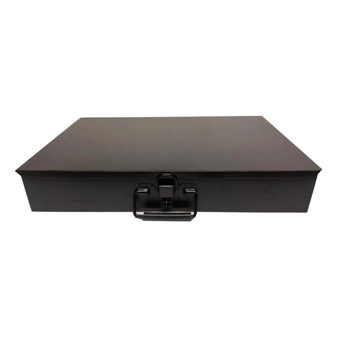Rugged 1275 Piece Hardware Drawer Kit With Grade 5 Hex Head Bolts Nuts And SAE Washers In One Quarter Inch, Metal Box Front View