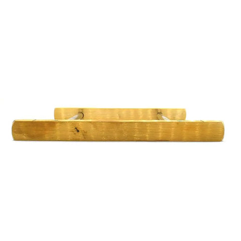 Front view of Jointer Knife Setting Jig Pro Grade With Solid Brass Bars And Polished Steel Rods Strong Magnets Hold Blades In Place