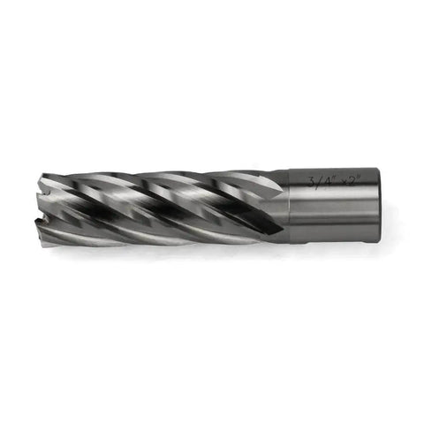 Annular Cutter Kit For Magnetic Drill Press Three Quarters Inch Weldon Shank With Three Quarters Inch Cutting Diameter And Two Inch Cutting Depth HSS Slugger Bits Set Pro Grade Heavy Duty