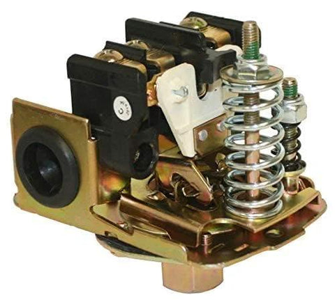 Merrill MPS4060 water well pressure switch assembly, metal body with copper base and coil spring, 1/4 in female NPT