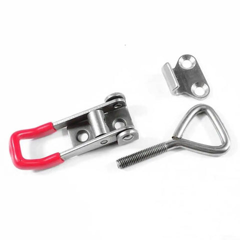 Stainless Steel Adjustable Toggle Clamp Gh-4001-SS With Quick Release components on white background