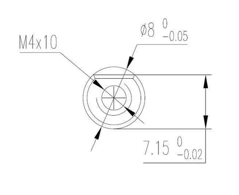 Technical drawing dimensions of Beefy Torque RC Servo 350 Kg Cm Digital Full Metal Gear 360 Degrees With 2 In 1 Mode
