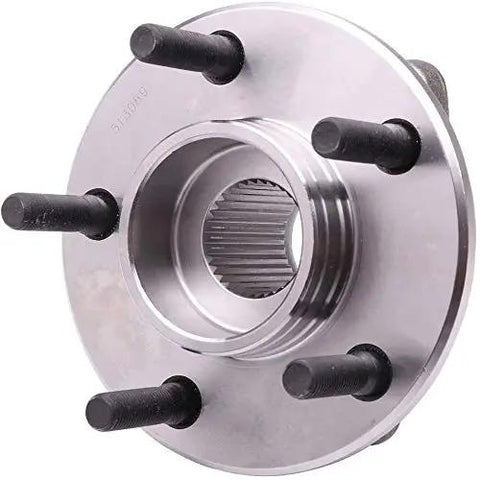 Front view of Two Piece Front Wheel Hub And Bearing Assemblies For 1993 To 2004 Dodge Intrepid Chrysler Concorde And 300M