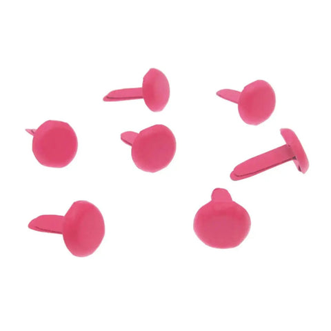 500 Pcs Mini Round Brads Two-Legged Nails For Crafts And DIY Projects Colorful Paper Fasteners in pink