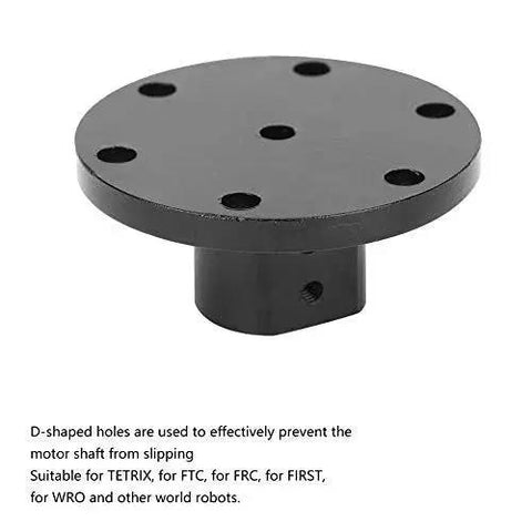 6mm Inner Diameter Flange Coupling for Mecanum Wheel Motors, anti-slip grip motor shaft connector, precision robotics component