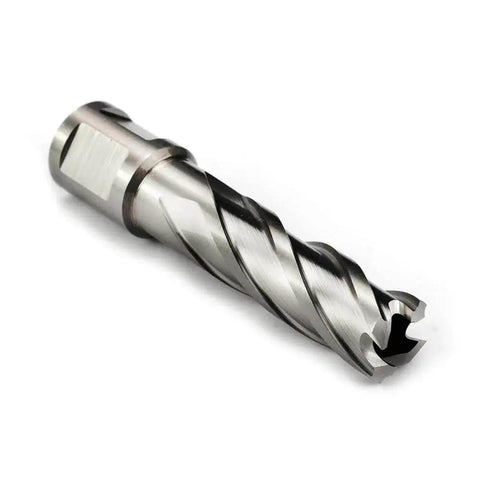 Fast Cutting HSS Annular Cutter For Magnetic Drill Press Five Eighths Inch Cutting Diameter Two Inch Depth Three Quarters Inch Weldon Shank With Two Flats And Pilot Pin By Oscarbide