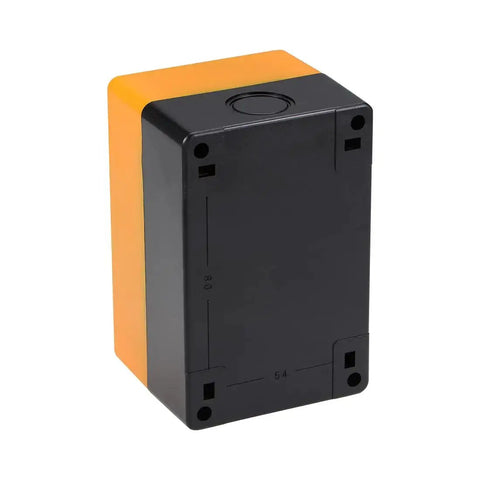 Momentary Green Push Button Switch Box With Emergency Stop No NC Contacts 10A 415V Quick Connect Terminals Center Distance 80x54mm