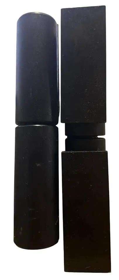 Pair of Beefy 9 Inch Barrel Hinges With Plate Weld-On For Heavy Duty Gates And Doors, 1.75 Inch Wide, 2000 Lbs Load Per Hinge