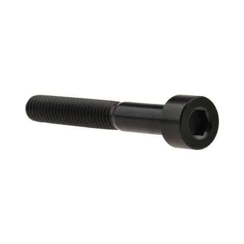 Titanium M5 Hex Socket Head Bolts 35mm Length Pack Of 4 Black Finish Grade 5 6AL4V DIN912 Bicycle Hardware With 0.8mm Thread Pitch And 8.5x5mm Heads For 4mm Allen Wrench Ultralight And Bombproof