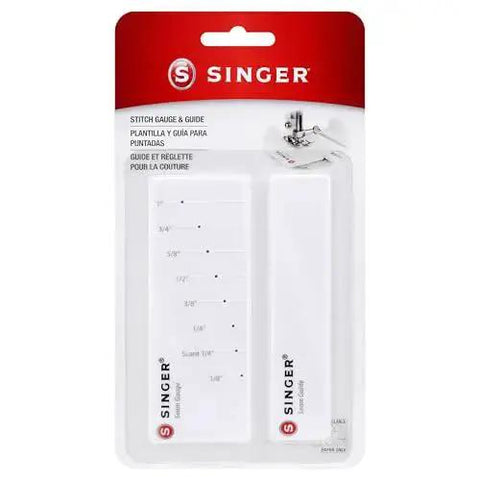 Stitch Gauge And Guide For Sewing Enthusiasts, Seam Measuring Tool For Machine Sewing, Pre Drilled Holes For One Eighth To One Inch Seam Allowances, Reusable Adhesive Guide For Precise Hems And Seams in packaging.