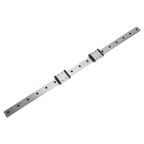 LMLF18B - 500-2R Miniature Linear Guide Rail, 500mm, with 2 sliding blocks, precision linear rail for automated and measuring equipment.