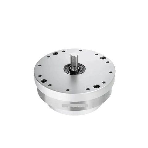 Beefy Torque Harmonic Drive Strain Wave Gearbox for automation robot arm and BLDC servo motor, front view showing compact design