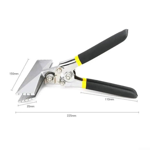 Sheet Metal Bending Pliers With Chrome Vanadium Alloy Steel Jaws and Non Slip Rubber Grip, 150mm Length