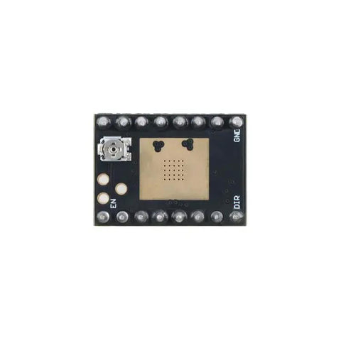 Top view of a single TMC2208 stepper motor driver with yellow pin and heatsink, part of the Five Pack TMC2208 Stepper Motor Drivers Ultra Quiet 3D Printer Accessory With Heatsink Yellow Pin For Smooth Precise Motion And Near Silent Printing With Up To 256 Microsteps And SC2 Technology.