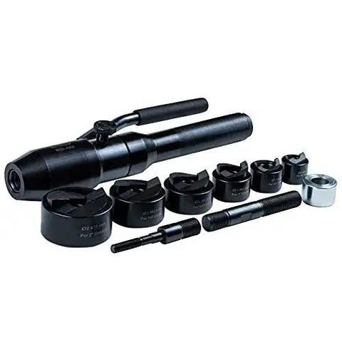Lightweight Tuff Hydraulic Knockout Punch With Swivel Head And Type C Punch Die Set For Fast One Person Knockouts, tools layout