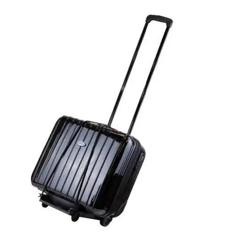Black EZ Roll Luggage Cart With Lightweight Aluminum Frame For Easy Transport Of Luggage And Supplies Holds Up To 77 Lbs