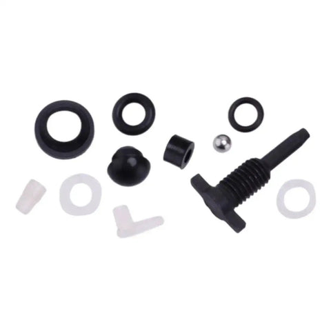 Vertical 20 Ton Jack Repair Kit With Oil Seal Ring And Dustproof Plug components on display