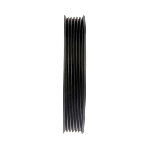 Side view of Harmonic Balancer Assembly For Kia Rio 2012 To 2020 Cast Iron Black Heavy Duty Serpentine Drive Belt Pulley Keyway Type...
