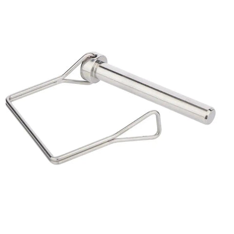 Two-pack 316 stainless steel PTO pins with safety retaining wire, 3/8 x 2-3/4 in