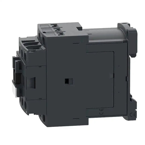 Side view of DPE18BL Easy TeSys 24VDC Coil Contactor with screw clamp terminals for HVAC, industrial control applications.