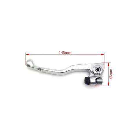 Hydraulic Clutch Lever And Master Cylinder For KTM Dirt Bikes, CNC aluminum, 145mm length, 46mm height, side view