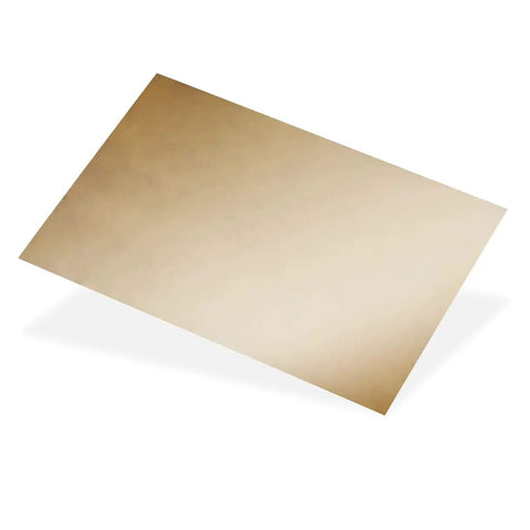 Brass Shim Stock Assortment Set 6 Inch By 4 Inch For Home Shop Projects, Five Thicknesses, Polished Brass Sheets