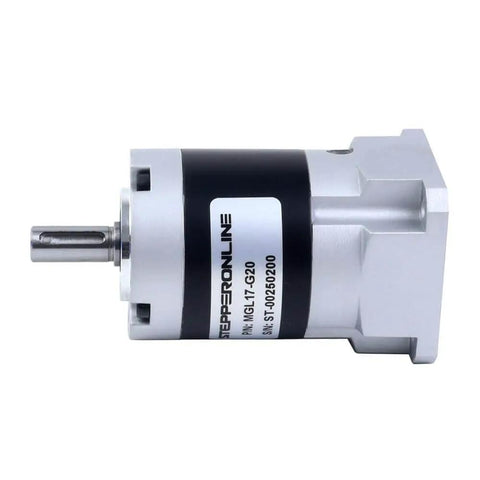 MGL Series Planetary Gearbox For Nema 17 Stepper Motors 20 To 1 Gear Ratio Low Backlash 45 Arc Min 5mm Shaft Metal Construction