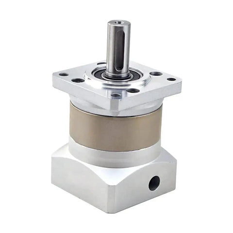 Planetary Gearbox Reducer for NEMA 23 Stepper Motor With Ten To One Gear Ratio Backlash Fifteen Arc Minute For 10mm Shaft Metal Flange 57mm