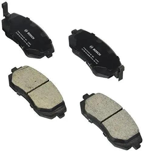 Bosch BC929 QuietCast front ceramic brake pad set, four pads with black backing plates
