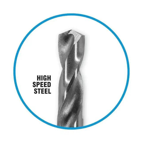Hex10 HSS Hole Saw Pilot Bit For Wood And Metal, close-up showing high speed steel material.