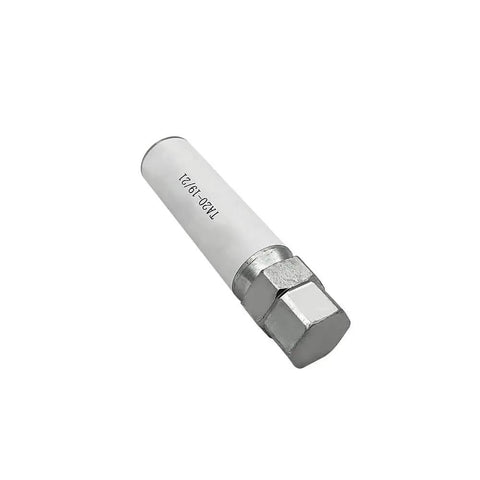 Dual Hex Wheel Lock Key Tool 19mm 21mm for 10 Spline Locks and Lug Nut Removal in metal finish