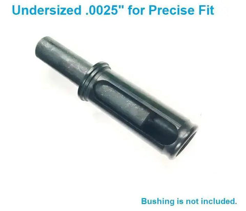 Close-up of a hardened tool steel punch from a 28 Piece Transfer Punch Set For Precise Hole Layout And Transfer, Black Oxide Finish