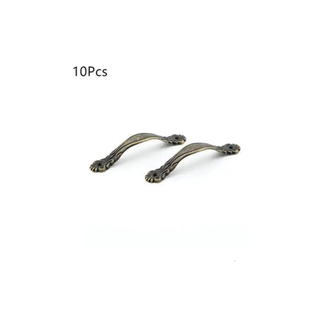 10 Pieces 65x10mm European Style Antique Bronze Mini Cabinet Handles Drawer Pulls For Cabinets Dressers Jewelry Boxes