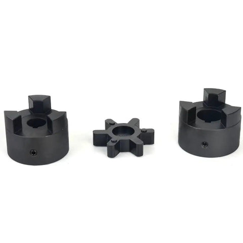One Inch To One And Three Eighths Inch Bore L110 Series L Jaw Coupling Set With Buna N Rubber Spider Three Piece Kit For Log Splitter Shafts