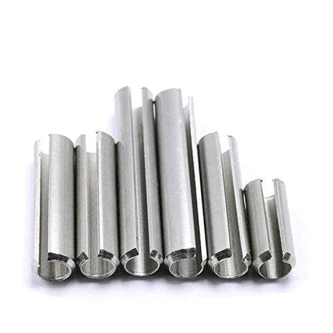 Heavy Duty Workhorse 304 Stainless Steel M2 And M2.5 Slotted Spring Pin Kit, 300Pcs With M2x6, 8, 10, 12, 16 And M2.5 Sizes
