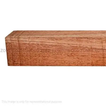 Side view of African Mahogany Wood Turning Blanks 1-1/2 Inch By 1-1/2 Inch By 12 Inches Kiln Dried Hardwood for Lathe Turning