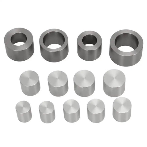 Coin Jewelry Making DIY Self Centering Hole Punch Kit For Metal And Leather Crafting Wrap Style Die Set With Four Punch Dies