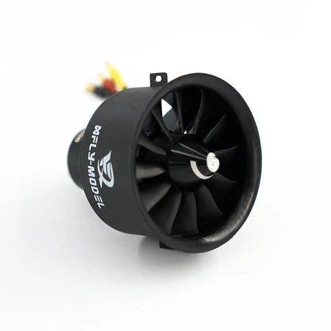 Beefy 50mm EDF Ducted Fan With 12 Blades And 4S Brushless Outrunner KV4600 Motor For Jet RC Aircraft CNC Laser Spinner, front view
