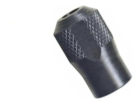 Collet Nut Replacement For Rotary Tools And Corded Multi Tools, OEM Quality, Easy Snap In Fit, close-up of black nut