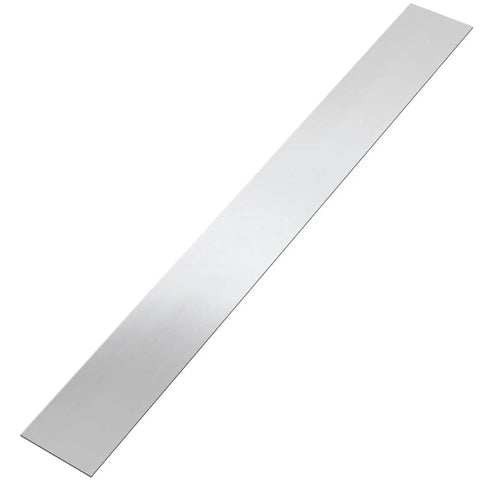304 Stainless Steel Brushed Gap Filler Trim Strip 4 x 30 Inch Silver for home kitchen projects, side view