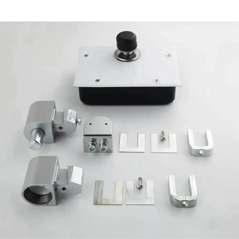 Heavy Duty Glass Door Pivot Hinge Kit 120kg Load Hidden Hinges Any Angle Positioning Self Closing Cafe And Restaurant Door Built To Last With 2 Stage Speed Regulation Floor Spring 1 Set components