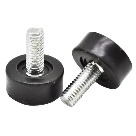 Eight Pack Three Eighths Inch Thread Leveling Feet Bolts For Furniture Adjustable Legs Heavy Duty Zinc Plated Steel