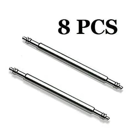 8 Pc Spring Bar Watch Pins Set With 1.5mm Diameter For 18/20/22/24mm Lug Widths Plus No Fuss Watch Band Removal Tool Built From Durable 316L Stainless Steel For Long Lasting Fit